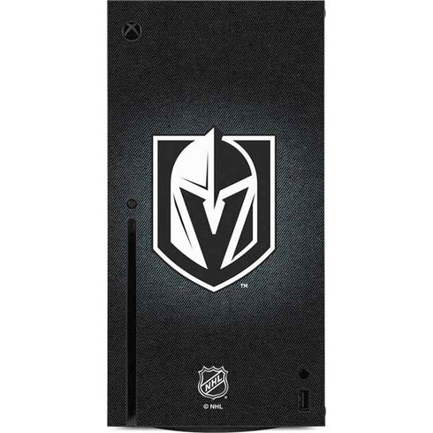 NHL Vegas Golden Knights Black Background Xbox Series X Console Skin