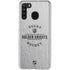 NHL Vegas Golden Knights Black Text Galaxy A21 Clear Case