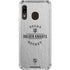 NHL Vegas Golden Knights Black Text Galaxy A30 Clear Case