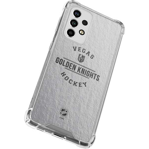 NHL Vegas Golden Knights Black Text Galaxy A53 5G Clear Case