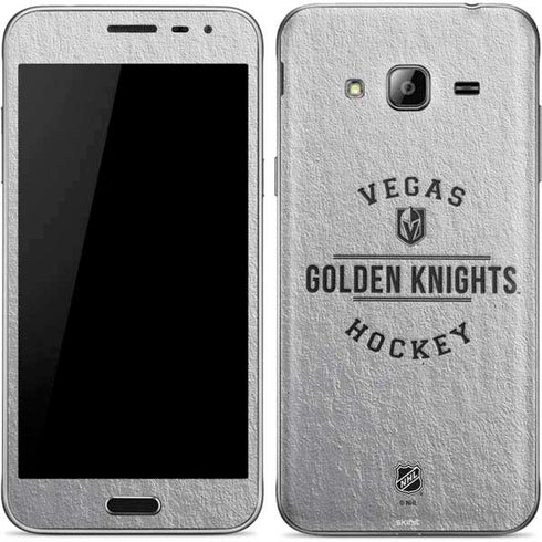 NHL Vegas Golden Knights Black Text Galaxy J3 Skin