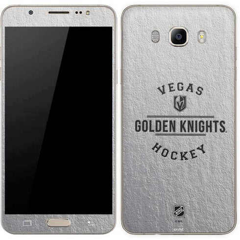NHL Vegas Golden Knights Black Text Galaxy J7 Skin