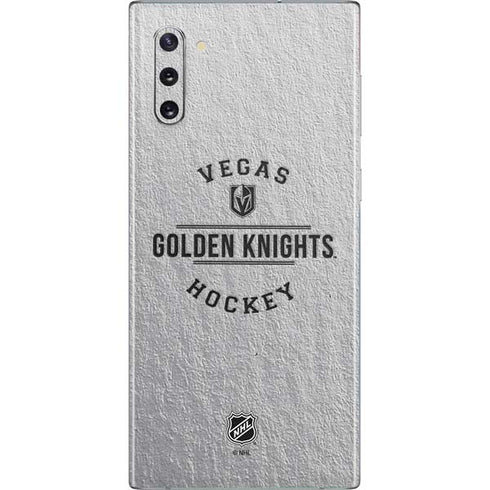 NHL Vegas Golden Knights Black Text Galaxy Note 10 Skin