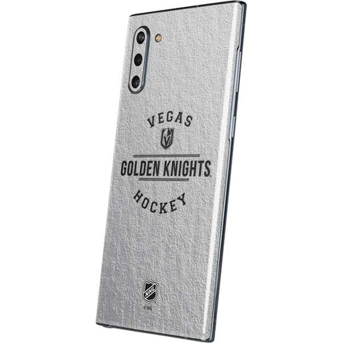 NHL Vegas Golden Knights Black Text Galaxy Note 10 Skin