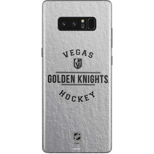 NHL Vegas Golden Knights Black Text Galaxy Note 8 Skin