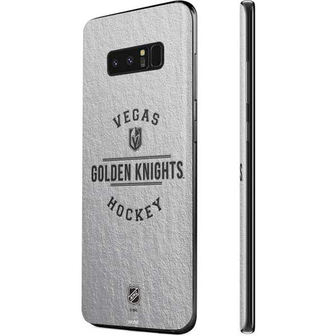 NHL Vegas Golden Knights Black Text Galaxy Note 8 Skin