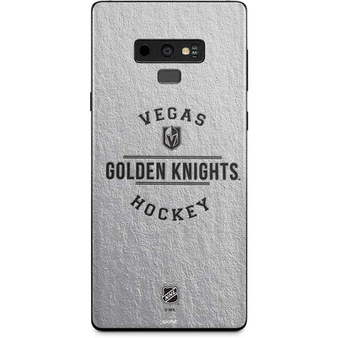 NHL Vegas Golden Knights Black Text Galaxy Note 9 Skin