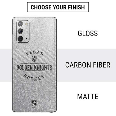 NHL Vegas Golden Knights Black Text Galaxy Note20 5G Skin