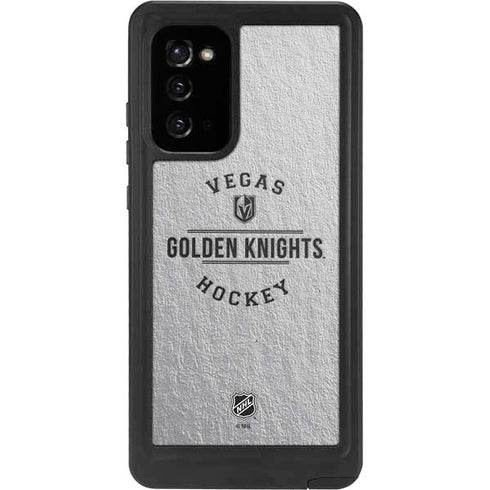 NHL Vegas Golden Knights Black Text Galaxy Note20 5G Waterproof Case