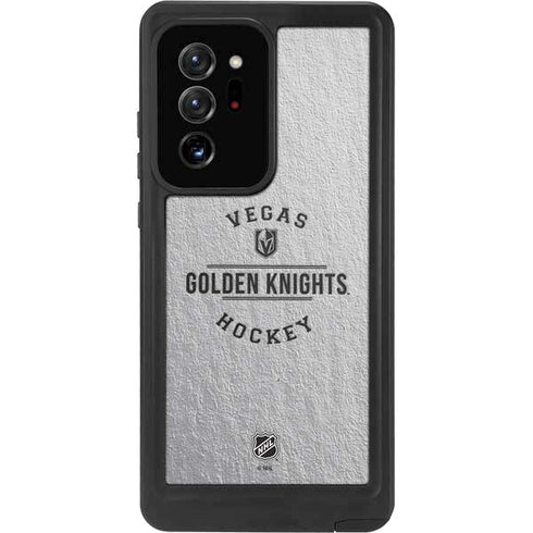 NHL Vegas Golden Knights Black Text Galaxy Note20 Ultra 5G Waterproof Case