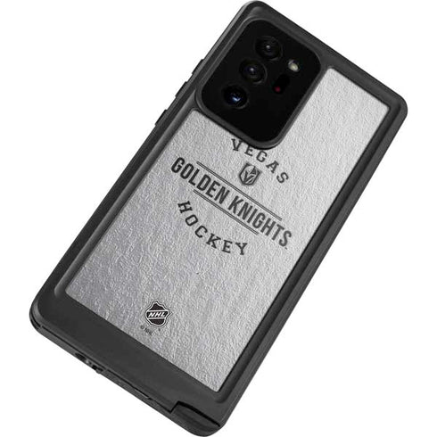 NHL Vegas Golden Knights Black Text Galaxy Note20 Ultra 5G Waterproof Case