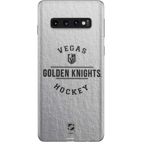 NHL Vegas Golden Knights Black Text Galaxy S10 Skin