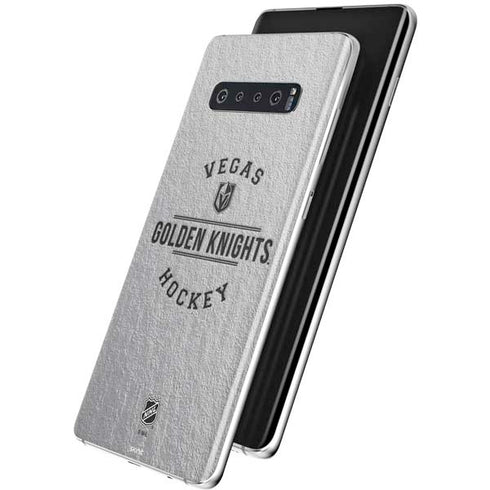 NHL Vegas Golden Knights Black Text Galaxy S10 Skin