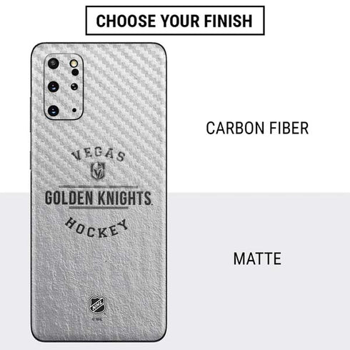 NHL Vegas Golden Knights Black Text Galaxy S20 Plus Skin