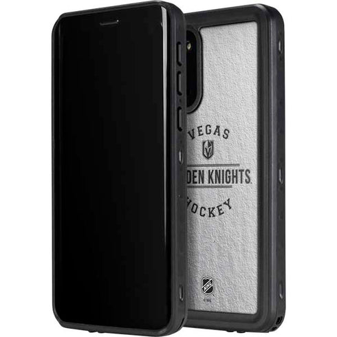 NHL Vegas Golden Knights Black Text Galaxy S20 Plus Waterproof Case