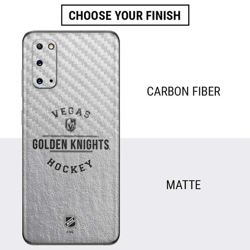 NHL Vegas Golden Knights Black Text Galaxy S20 Skin