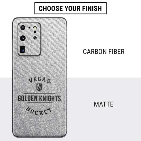 NHL Vegas Golden Knights Black Text Galaxy S20 Ultra 5G Skin