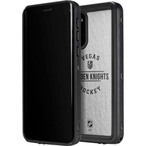 NHL Vegas Golden Knights Black Text Galaxy S20 Waterproof Case