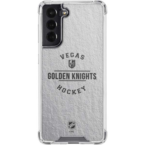 NHL Vegas Golden Knights Black Text Galaxy S22 Clear Case
