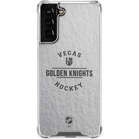 NHL Vegas Golden Knights Black Text Galaxy S22 Plus Clear Case