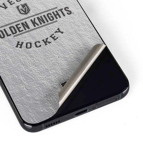 NHL Vegas Golden Knights Black Text Galaxy S22 Plus Skin