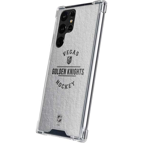 NHL Vegas Golden Knights Black Text Galaxy S22 Ultra Clear Case