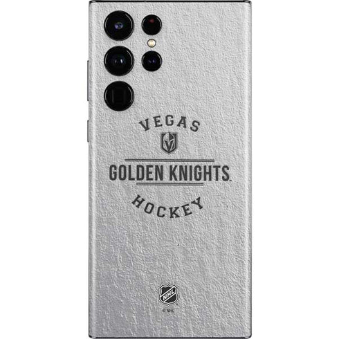 NHL Vegas Golden Knights Black Text Galaxy S22 Ultra Skin