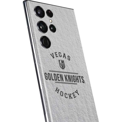 NHL Vegas Golden Knights Black Text Galaxy S22 Ultra Skin