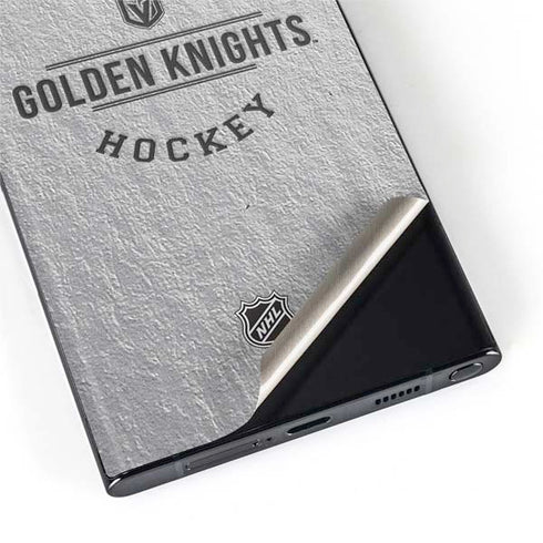 NHL Vegas Golden Knights Black Text Galaxy S22 Ultra Skin