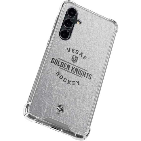 NHL Vegas Golden Knights Black Text Galaxy S23 FE Clear Case