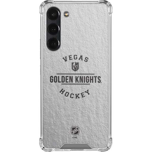 NHL Vegas Golden Knights Black Text Galaxy S23 Plus Clear Case
