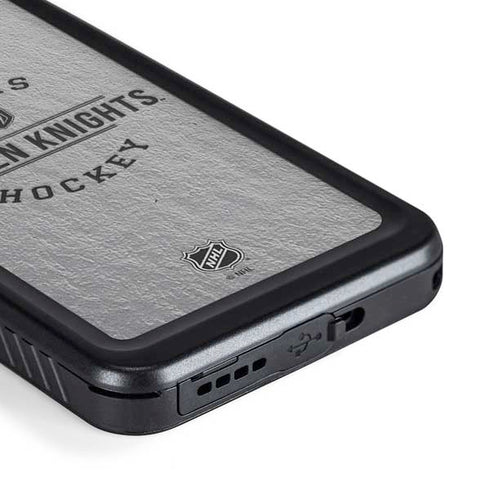 NHL Vegas Golden Knights Black Text Galaxy S23 Plus Waterproof Case