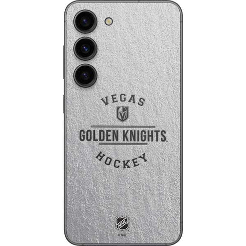 NHL Vegas Golden Knights Black Text Galaxy S23 Skin