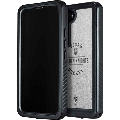 NHL Vegas Golden Knights Black Text Galaxy S23 Waterproof Case