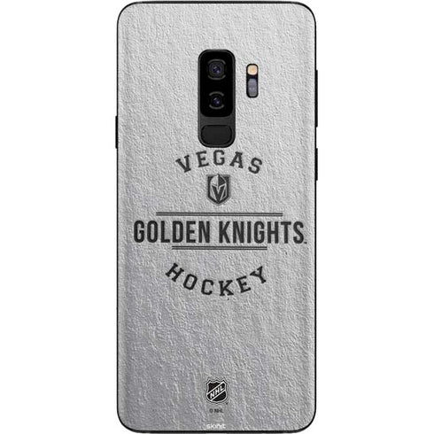 NHL Vegas Golden Knights Black Text Galaxy S9 Plus Skin