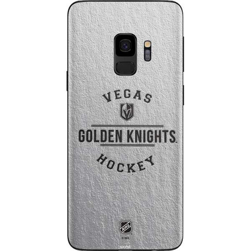 NHL Vegas Golden Knights Black Text Galaxy S9 Skin