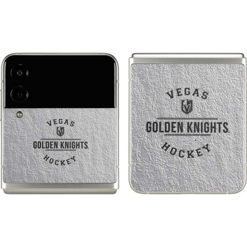 NHL Vegas Golden Knights Black Text Galaxy Z Flip3 5G Skin