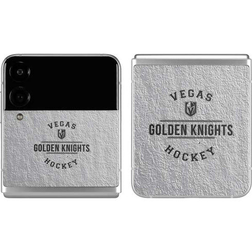 NHL Vegas Golden Knights Black Text Galaxy Z Flip4 5G Skin