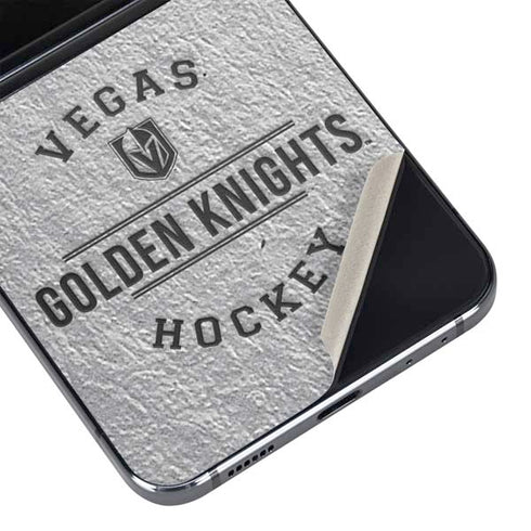 NHL Vegas Golden Knights Black Text Galaxy Z Flip5 5G Skin