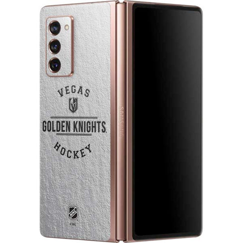 NHL Vegas Golden Knights Black Text Galaxy Z Fold2 5G Skin