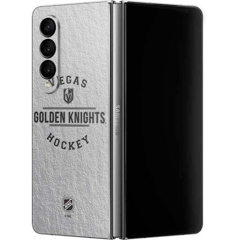 NHL Vegas Golden Knights Black Text Galaxy Z Fold4 5G Skin