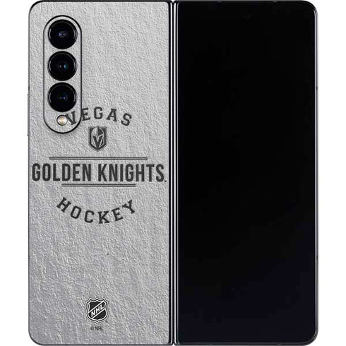 NHL Vegas Golden Knights Black Text Galaxy Z Fold4 5G Skin