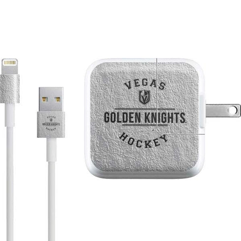 NHL Vegas Golden Knights Black Text iPad Charger (10W USB) Skin