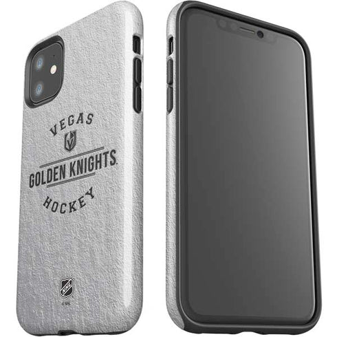 NHL Vegas Golden Knights Black Text iPhone 11 Impact Case