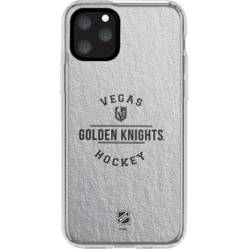 NHL Vegas Golden Knights Black Text iPhone 11 Pro Clear Case