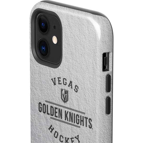 NHL Vegas Golden Knights Black Text iPhone 12 Impact Case