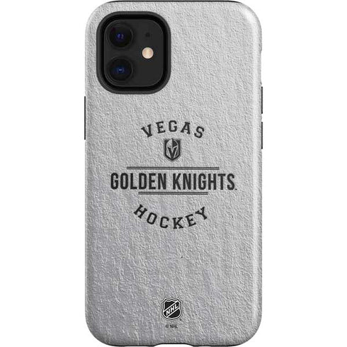 NHL Vegas Golden Knights Black Text iPhone 12 Mini Impact Case