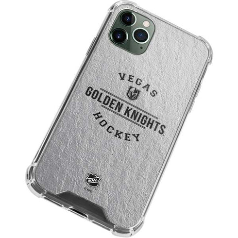 NHL Vegas Golden Knights Black Text iPhone 12 Pro Max Clear Case