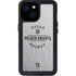 NHL Vegas Golden Knights Black Text iPhone 13 Mini Waterproof Case