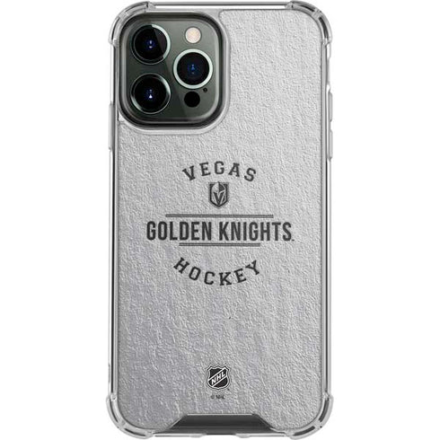 NHL Vegas Golden Knights Black Text iPhone 13 Pro Max Clear Case